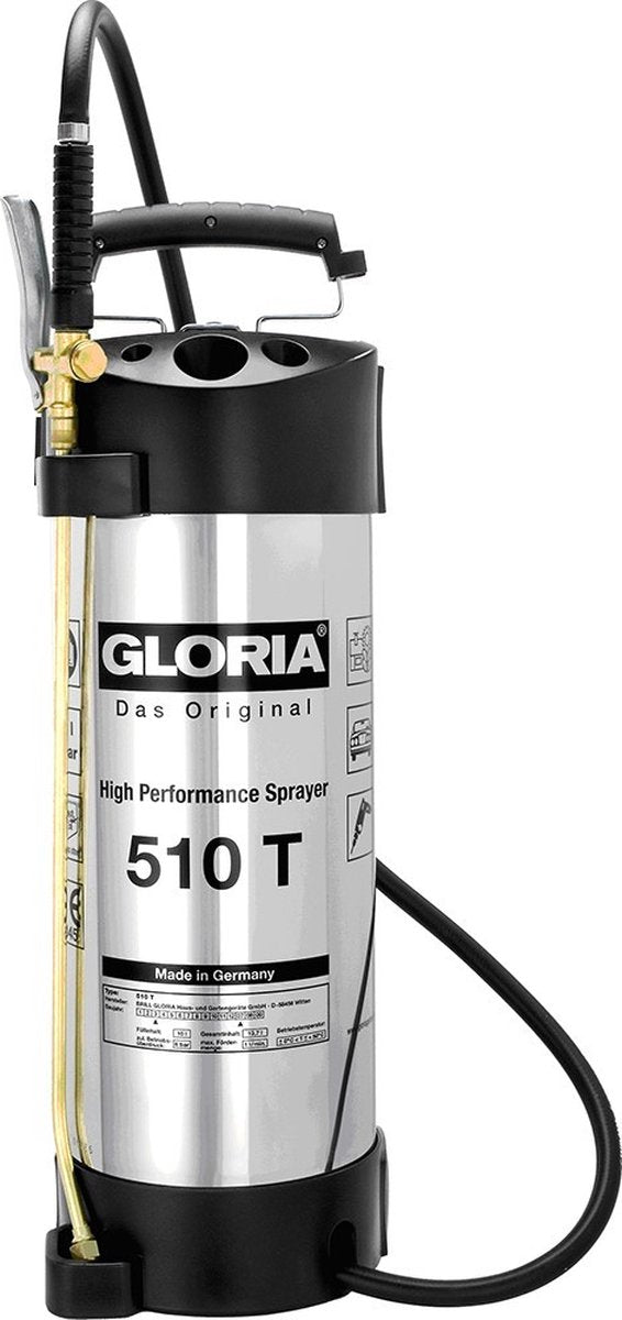 Gloria maison et jardin 000512.0000 Pulvérisateur à pression profiline 510 t 10 l