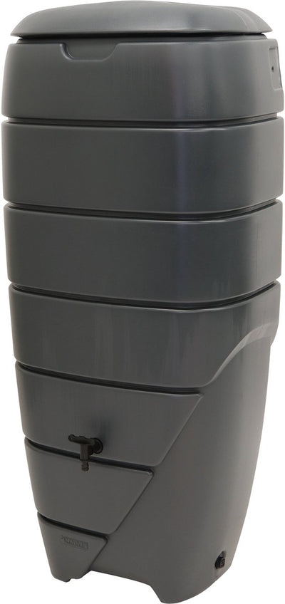 Nature - baril de pluie - 220l - h128,5 x 58,5 x 40cm - anthracite