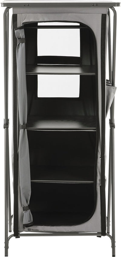 Travellife toledo armoire de rangement pliable haute gris foncé