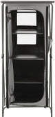 Travellife toledo armoire de rangement pliable haute gris foncé