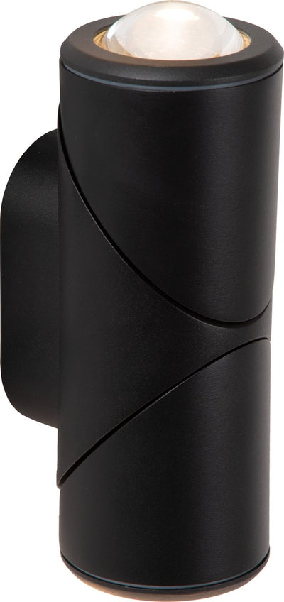 Lucide in - applique murale spot intérieur extérieur - led - 2x5w 2700k - ip65 - noir