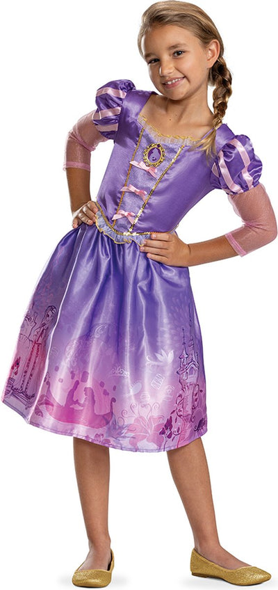 Déguisement princesse Disney - robe emmêlée Raiponce classique, taille xs (3-4 ans), fille