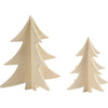 Décorez vos arbres de Noël en bois 3D, 2e.