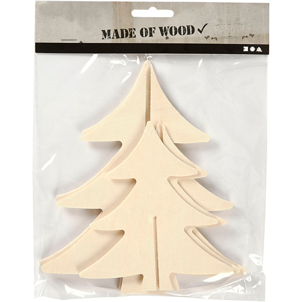 Décorez vos arbres de Noël en bois 3D, 2e.