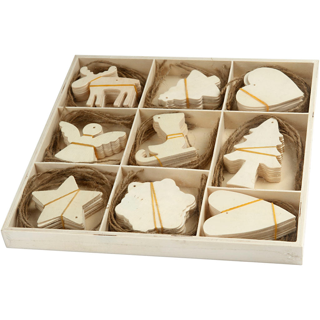Décorez vos cintres de Noël en bois, 72e.
