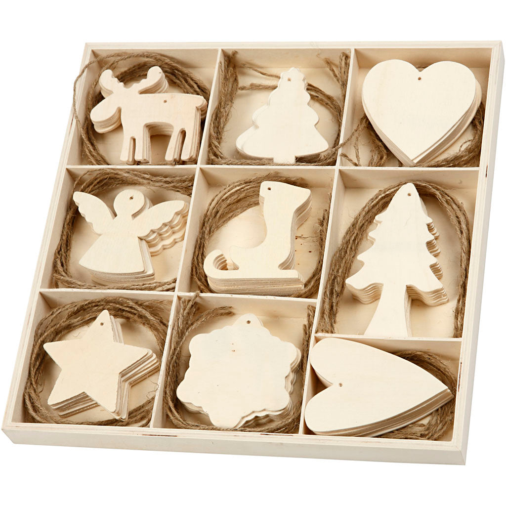Décorez vos cintres de Noël en bois, 72e.