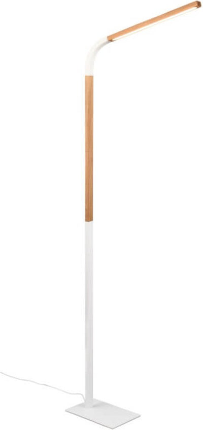 Trio norris - lampadaire - blanc mat - incl. 1x SMD 14w - dimmable - interrupteur au pied