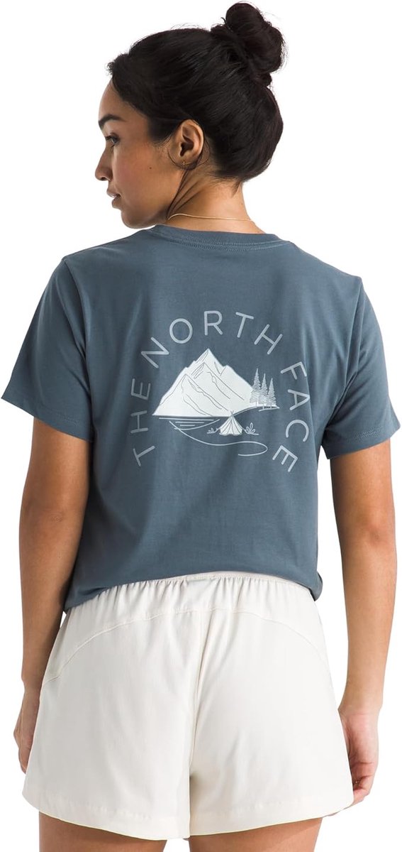 The North Face W Monte Regular Short Sleeve Tee-Graphic Chemise outdoor femme - gris granite