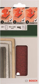 Jeu de 10 feuilles abrasives Bosch pour ponceuses orbitales 93 x 185 mm - grain 60 ; 120 ; 180