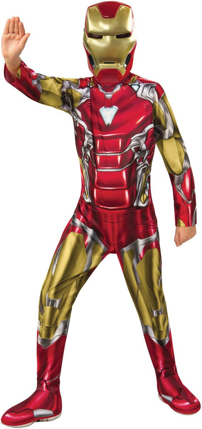 Rubis - Iron - Man - Iron - Man Child - rouge, or, argent - taille 128 - vêtements de carnaval - vêtements de déguisement