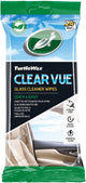 Lingettes nettoyantes pour vitres Turtle Wax Clear Vue - nettoyage supérieur - pour surfaces en verre et miroirs - intérieur et extérieur de la voiture - dans un emballage refermable - 24 lingettes