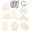 Carillons éoliens Creativ company, taille 9-14 cm, épaisseur 2 mm, 24 pièces 1 boîte