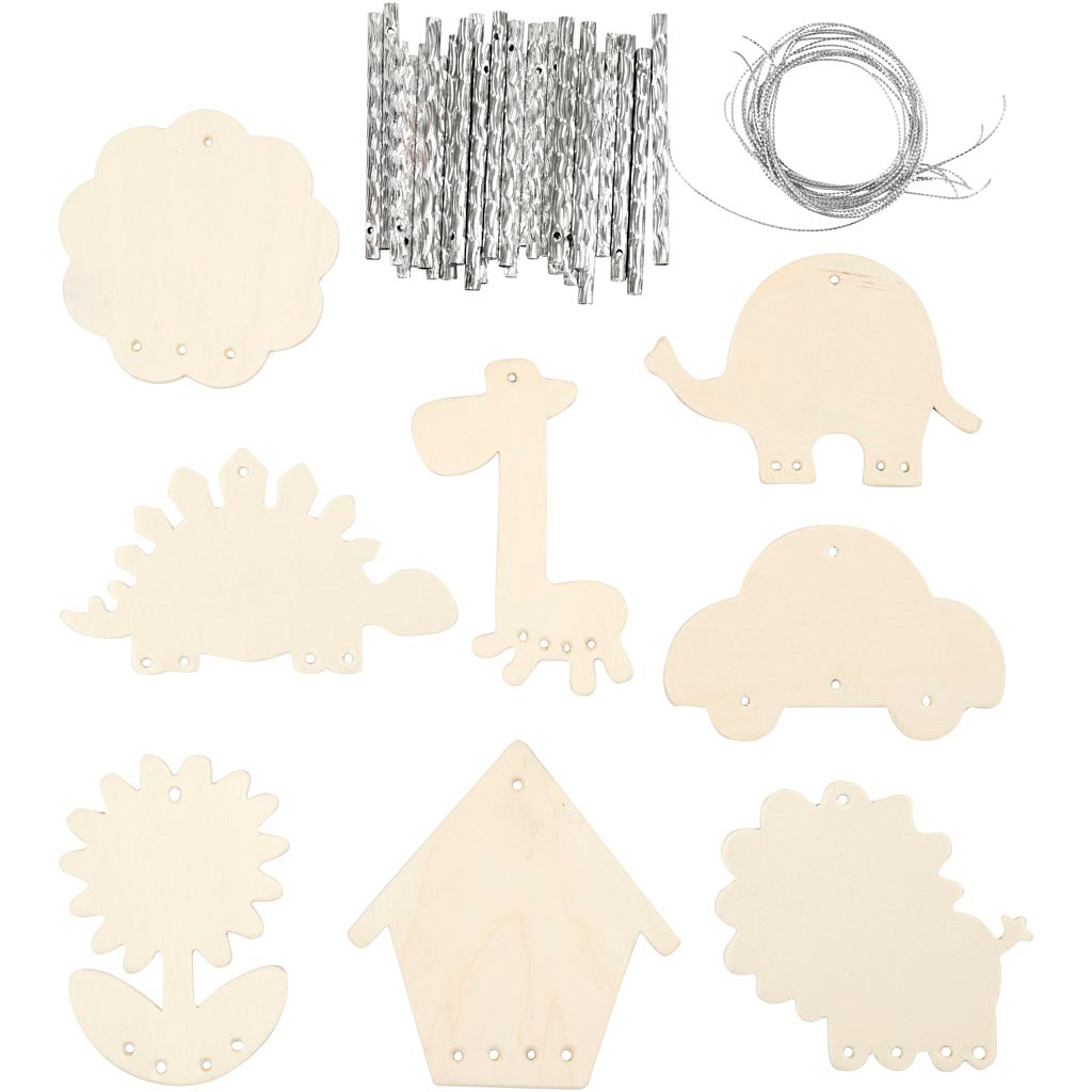 Carillons éoliens Creativ company, taille 9-14 cm, épaisseur 2 mm, 24 pièces 1 boîte