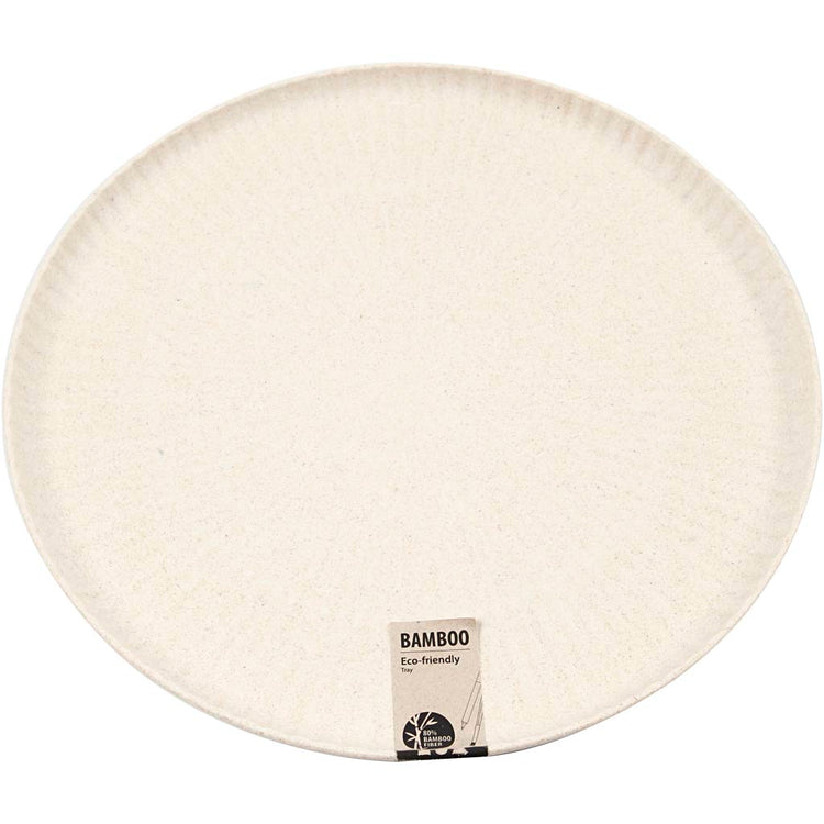 Plateau de compagnie Creativ autour des fibres de bambou, 30 cm