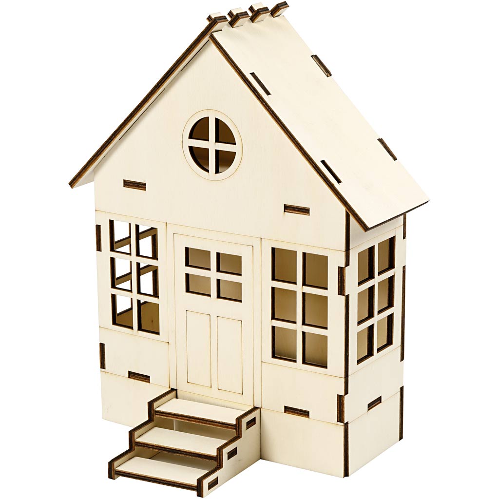 Maison d'entreprise créative, h : 24 cm, p : 6(12,5) cm, l : 19 cm, 1 pièce