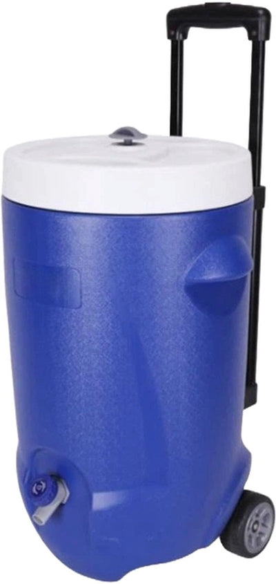 Steamy cool 20 roller - distributeur de boissons isotherme refroidisseur de boissons avec robinet sur roulettes - 20 litres - bleu