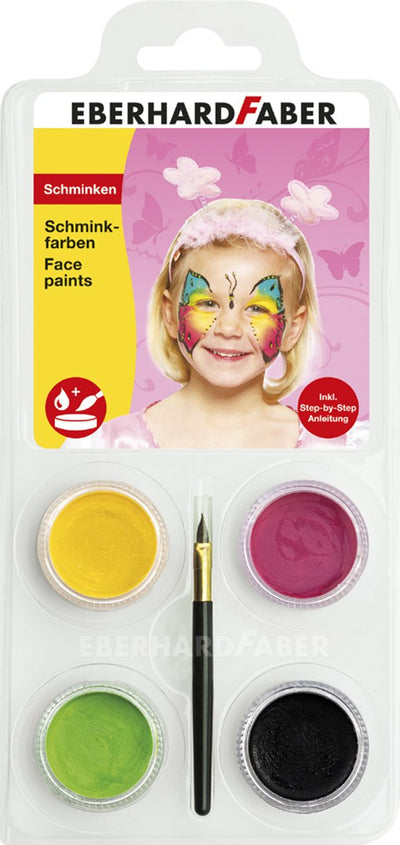 Eberhard faber set de maquillage - serpent - blanc, jaune, vert, noir - ef-579026