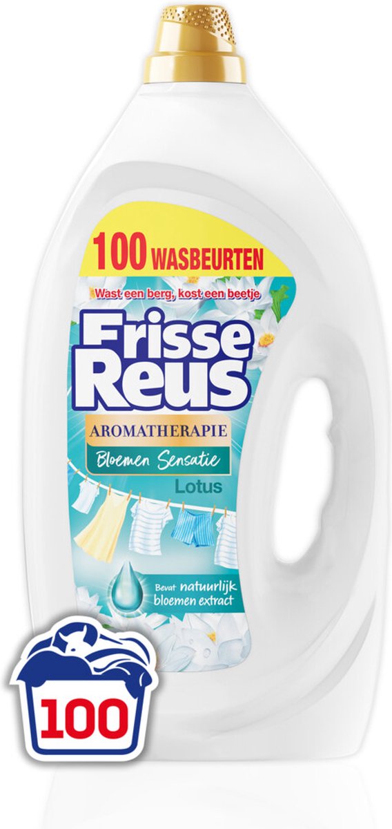 Lotus gel géant frais - lessive liquide - lessive blanche - vrac - 100 lavages