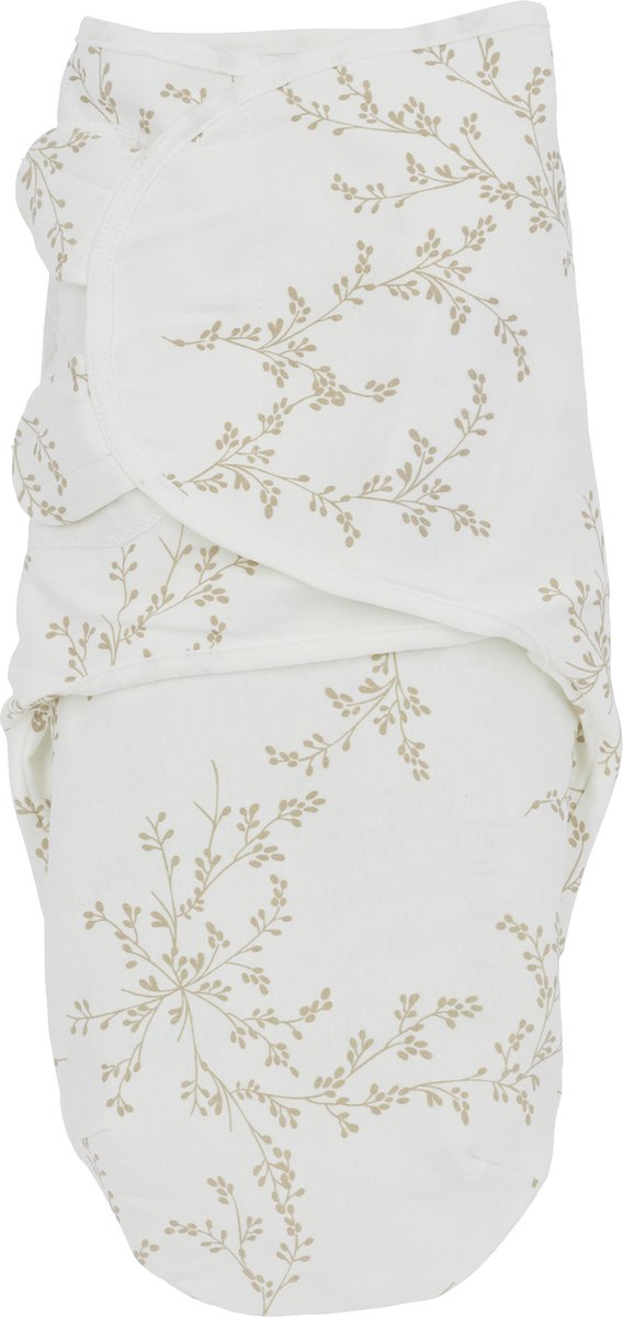 Couverture d'emmaillotage Meyco pour bébé branches - sable - 0-3 mois - 1,0 tog