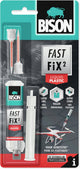 Bison fast fix² plastique liquide 10 g, colle à 2 composants, rapide, solide, réparation, plastique, capacité de remplissage jusqu'à 5 mm