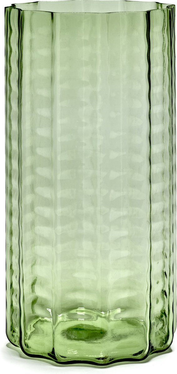Serax - ruben deriemaeker vagues - vase - vert transparent - 18 ø - h 35cm - 2,88kg