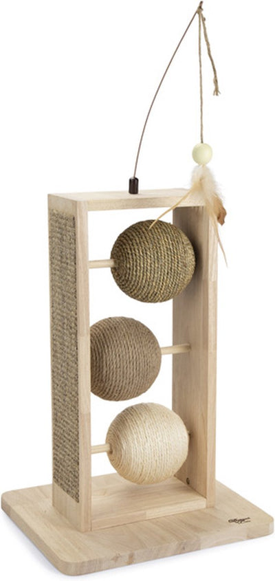 Conçu par Lotte Lomax balles à gratter - arbre à chat - jouets pour chats - 34,5x29,5x50cm