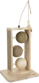 Conçu par Lotte Lomax balles à gratter - arbre à chat - jouets pour chats - 34,5x29,5x50cm