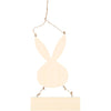 Lapin Creativ company avec assiette, h : 29,5 cm, l : 19,2 cm, 1 pièce
