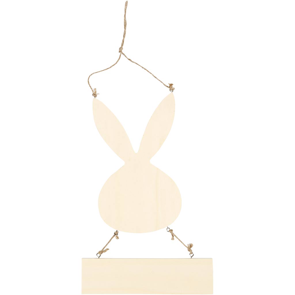 Lapin Creativ company avec assiette, h : 29,5 cm, l : 19,2 cm, 1 pièce