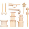 Creativ Company Petit accessoires en bois pour décoration, 13dlg.