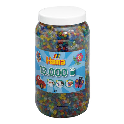 HAMA INTERNING Perles dans le mélange transparent en pot (053), 13 000.