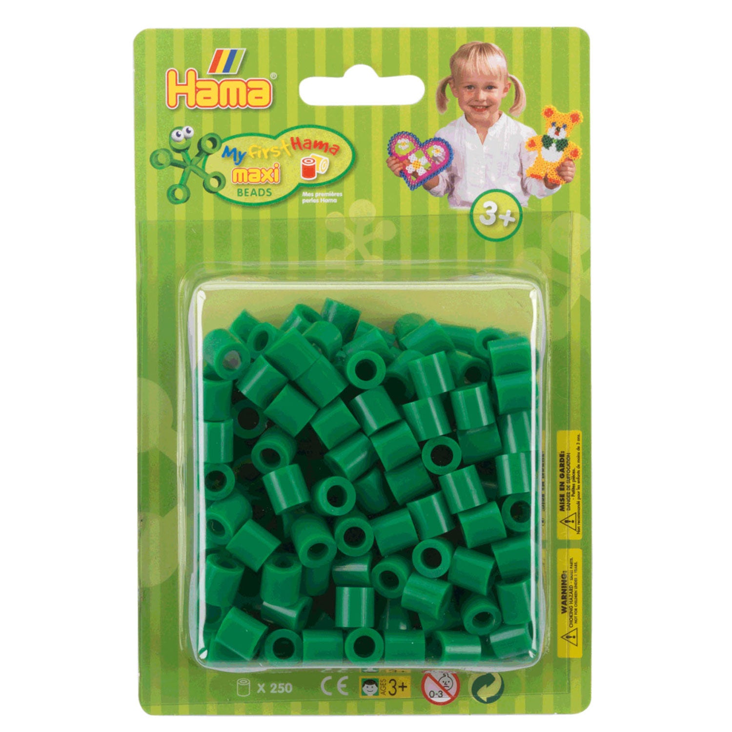 Hama Iron Beads Maxi - Green, 250st.