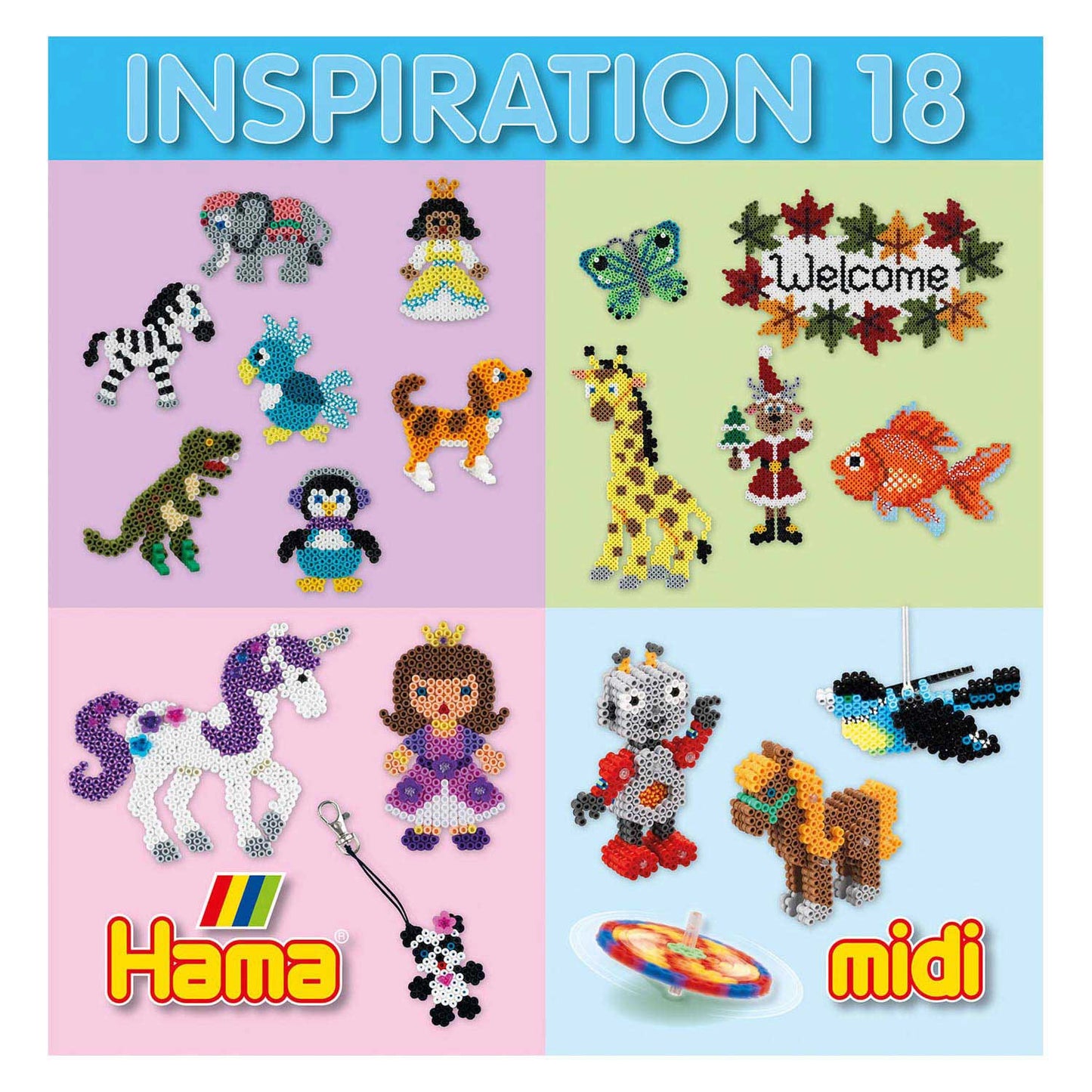 HAMA MIDI String Beads Inspiration Booklet numéro 18