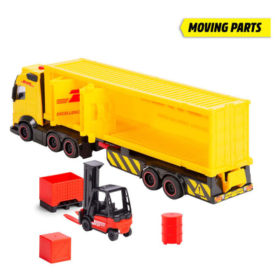 Dickie DHL set avec camion et chariot élévateur
