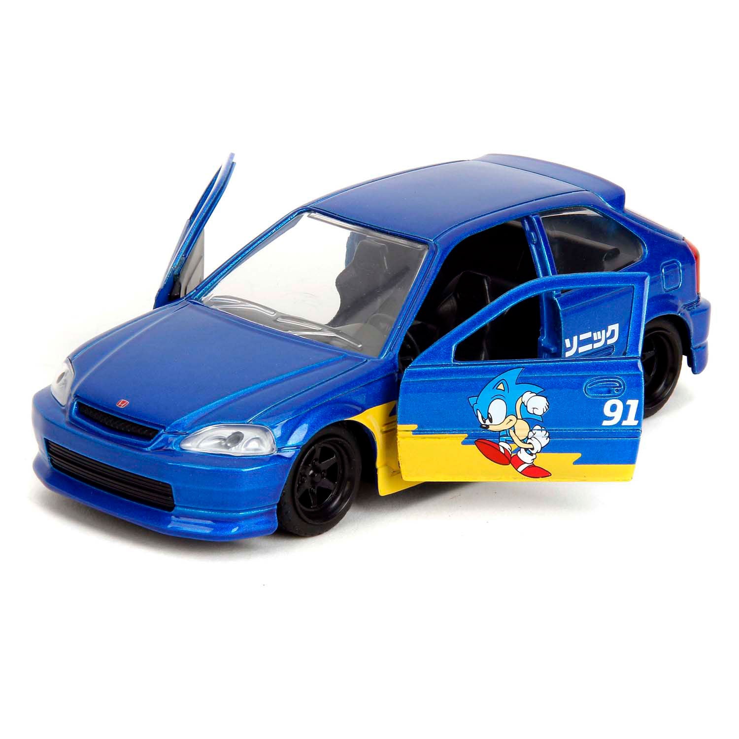 Jada jouets jada sonic 1997 honda civic type-r 1:33