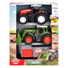 Ensemble de tracteurs agricoles Dickie, 2 pièces.