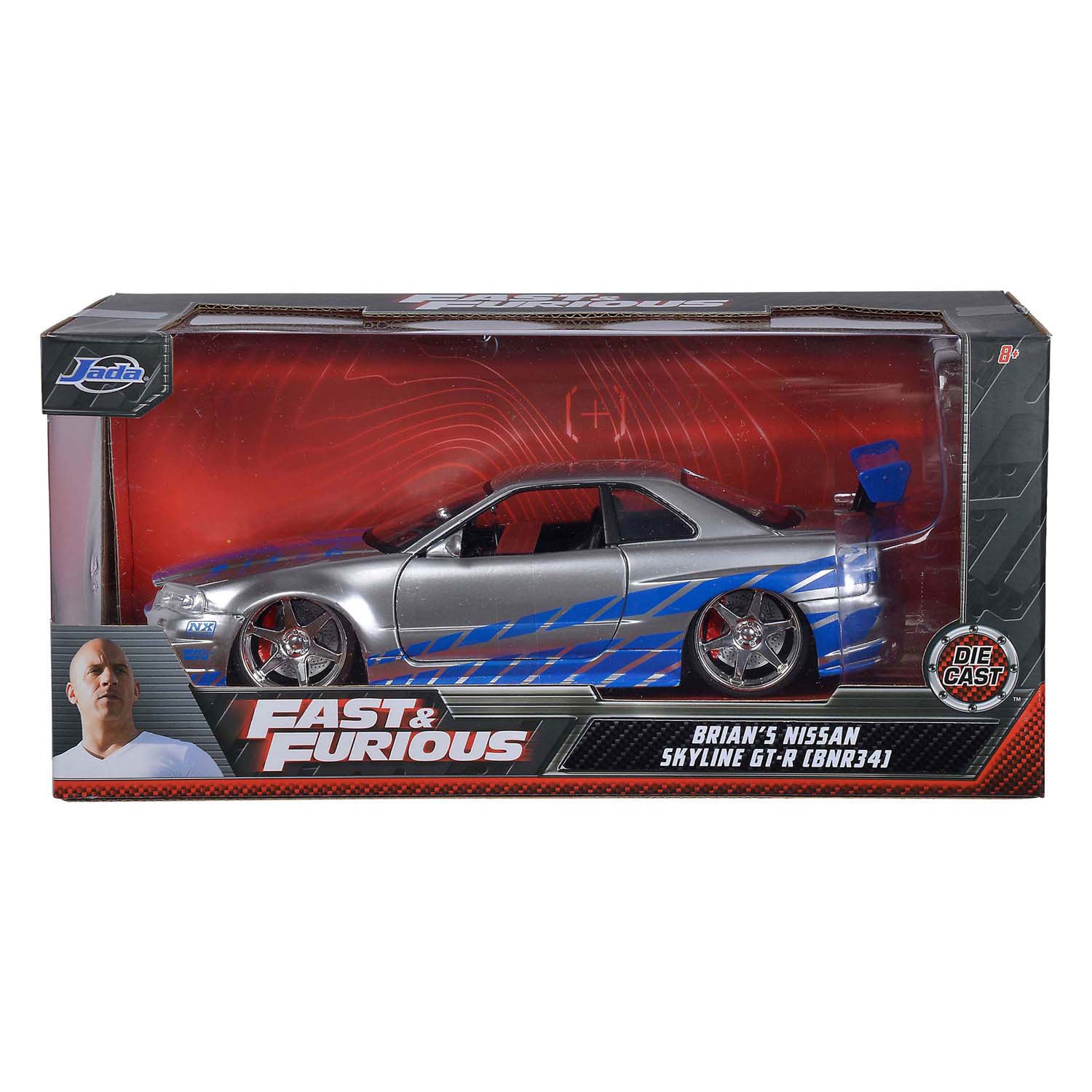 Jada jouets Jada Fast Furious 2002 Nissan Skyline 1:24