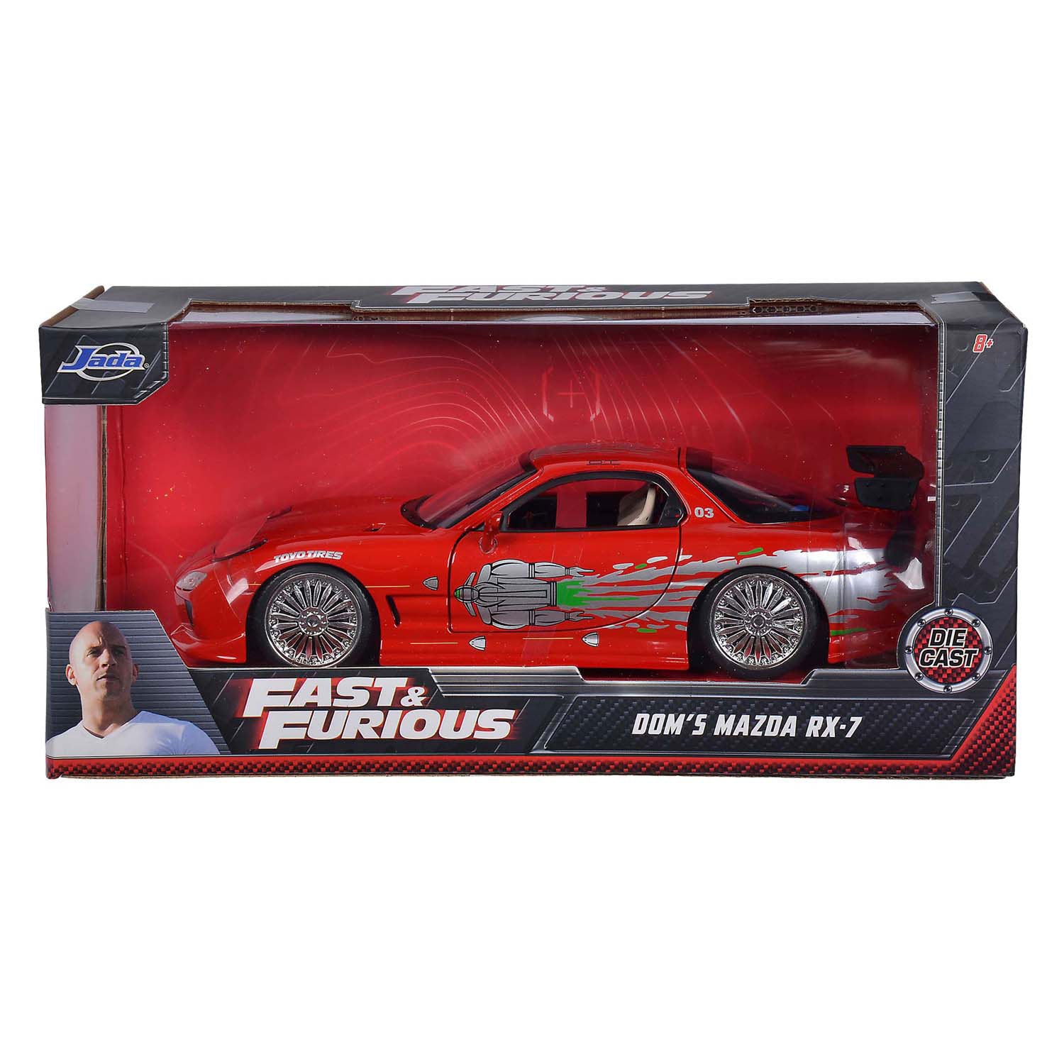 Jada jouets jada fast furious 1993 mazda rx-7 1:24