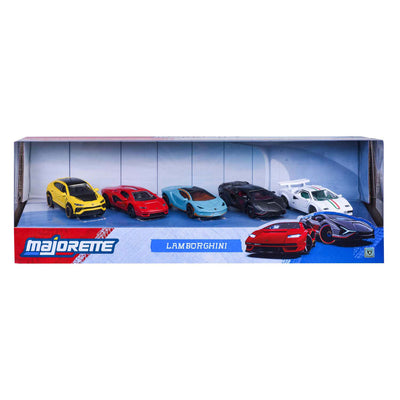Ensemble Lamborghini Majorette, 5 pièces.