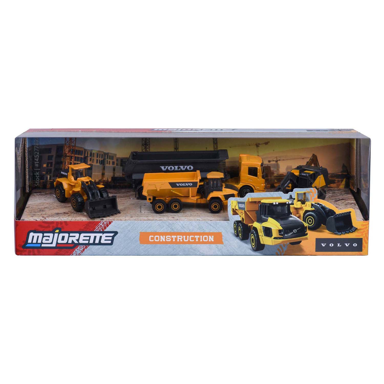 Majorette Volvo construction, 4 pièces.
