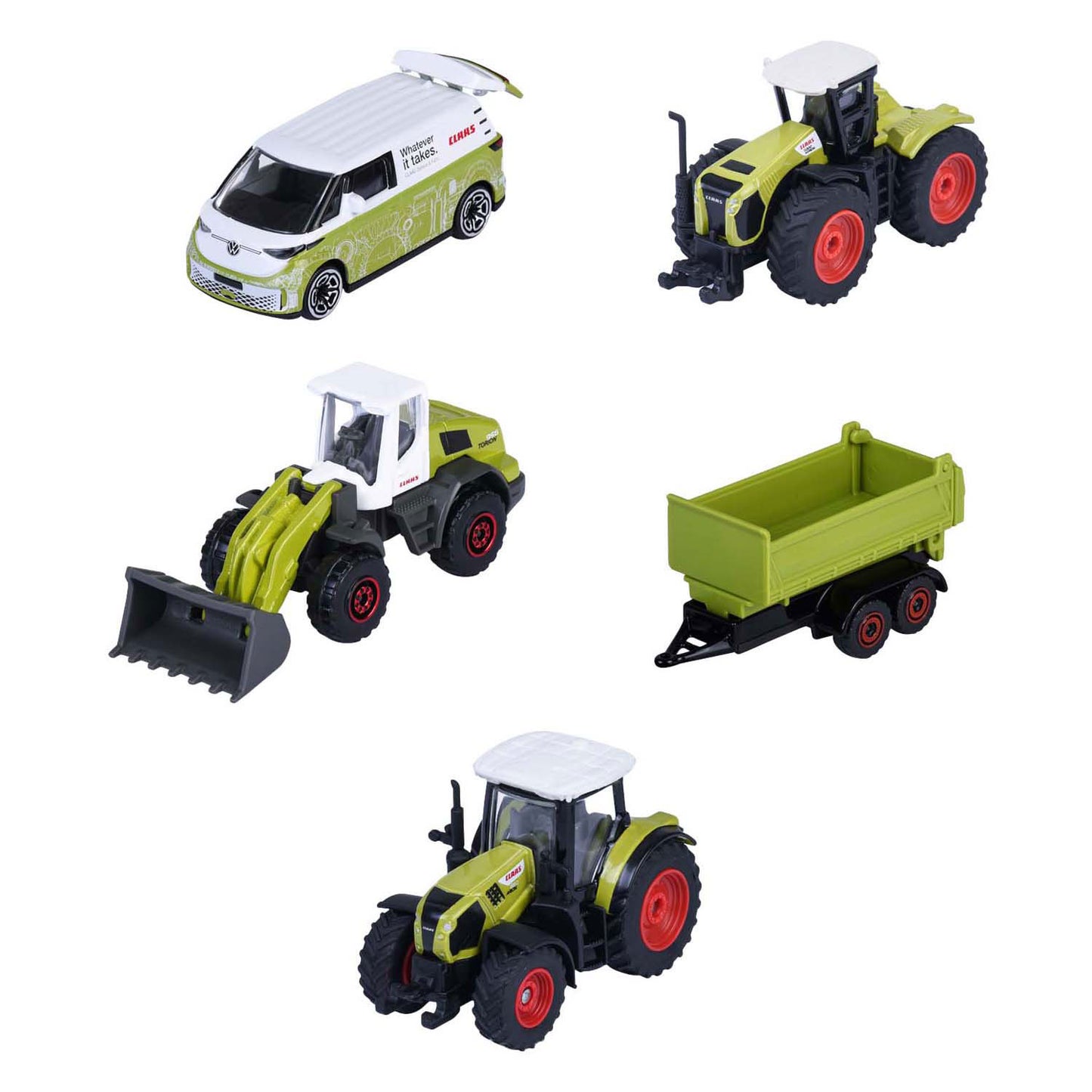 Ferme Majorette Claas, 5 pièces.