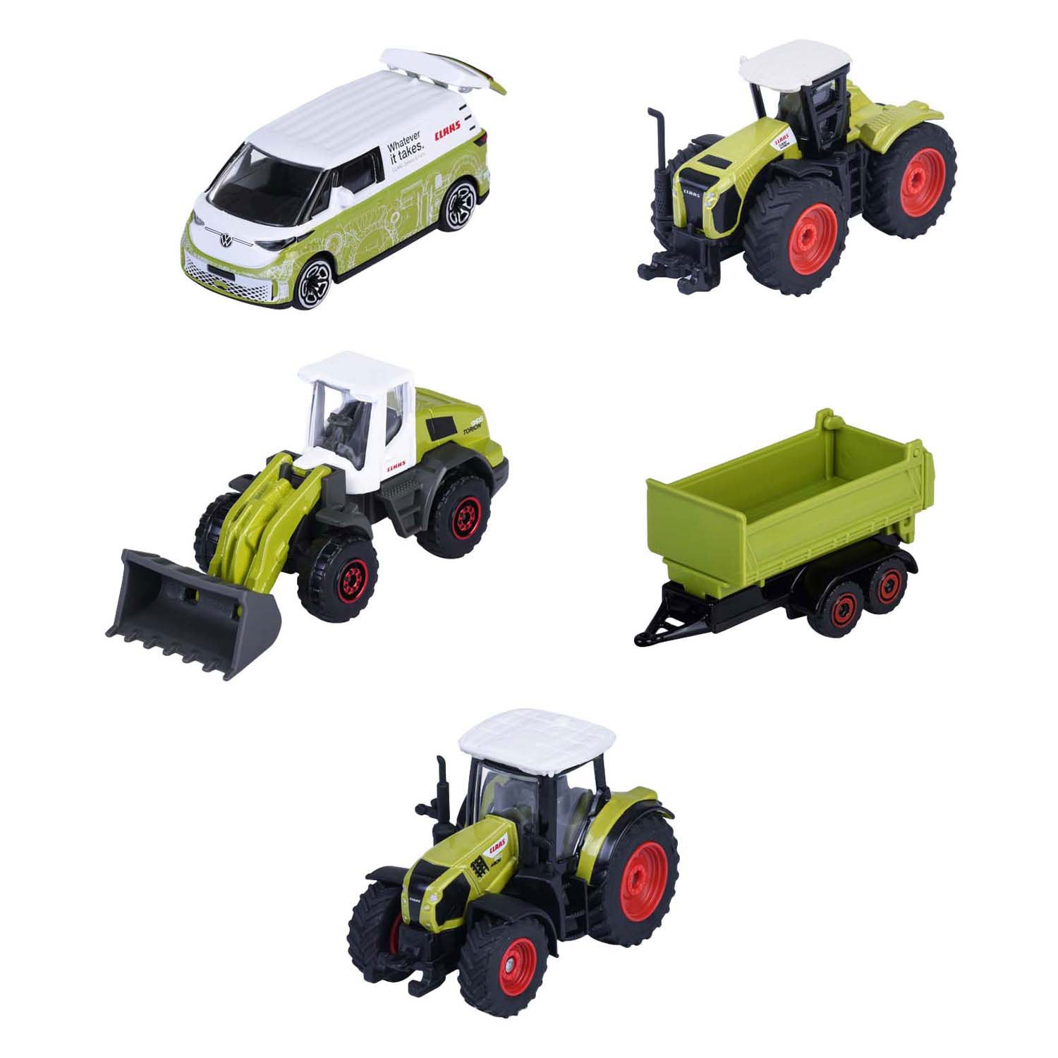 Ferme Majorette Claas, 5 pièces.