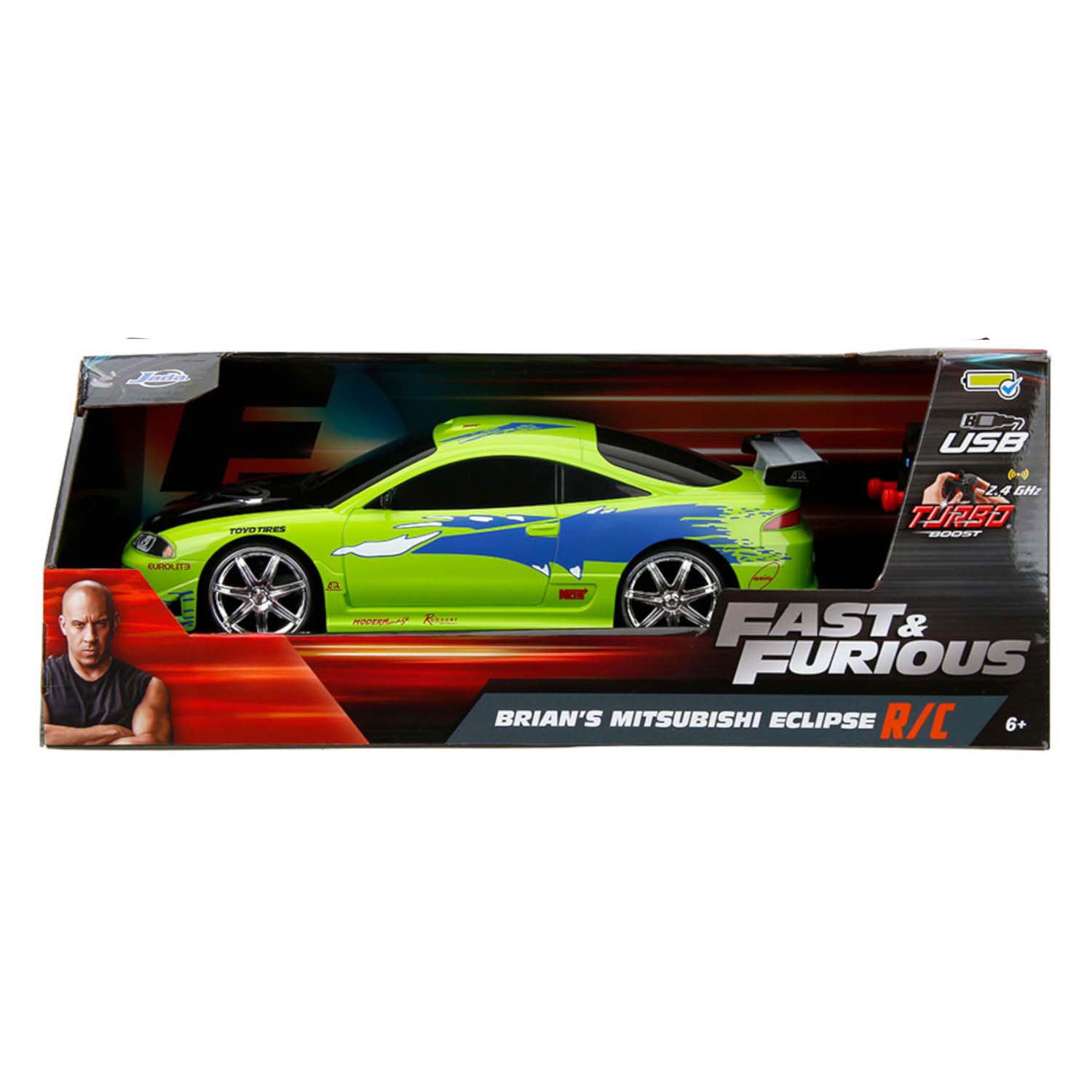 Jada jouets jada fast furious rc 1995 mitsubishi 1:16