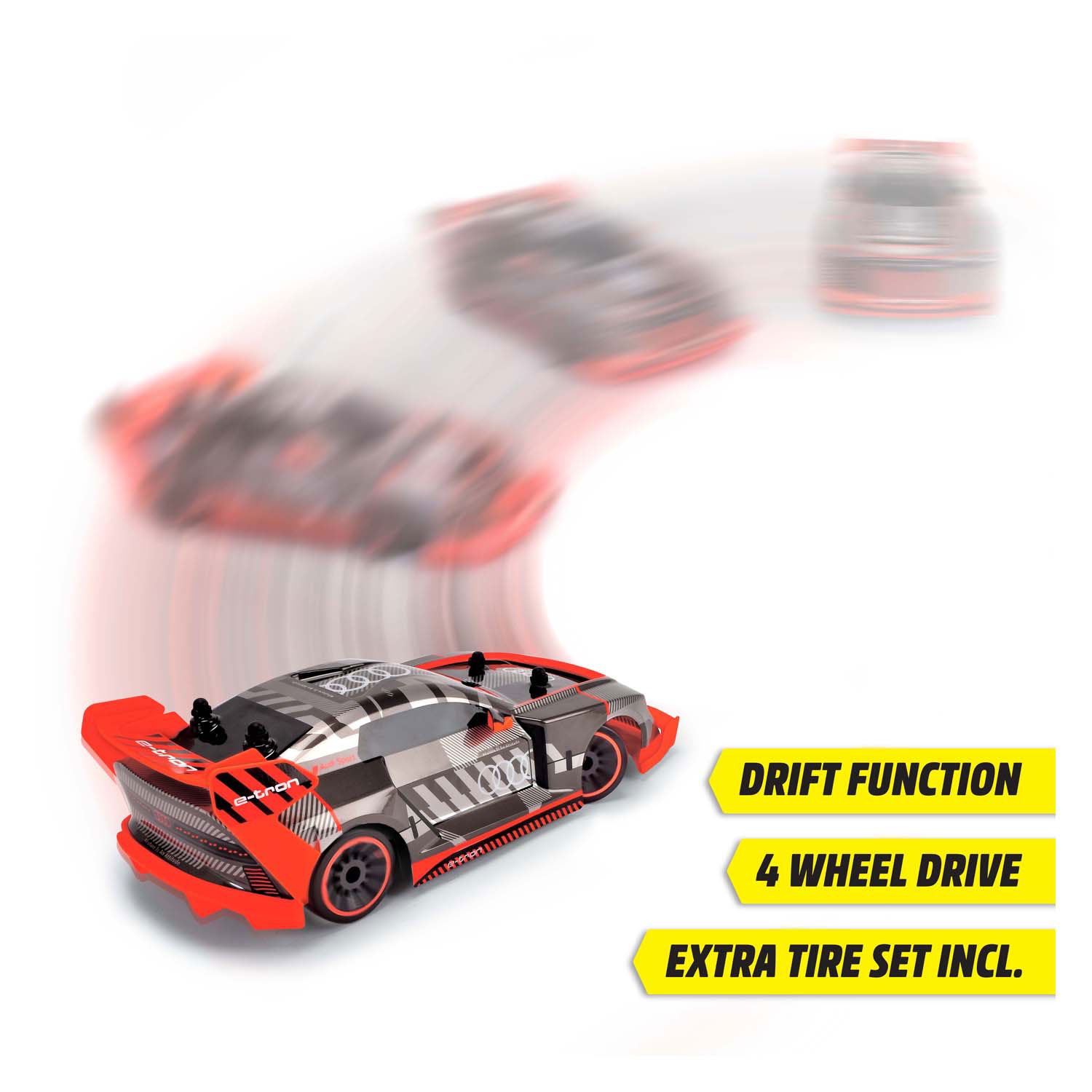 Dickie rc audi s1 e-tron quattro voiture de dérive, rtr
