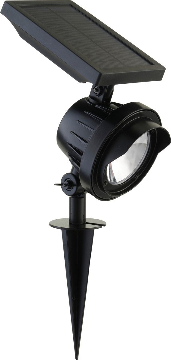 Luxform - Texas - hybride solaire intelligent - spot à pointes - noir - 100 lumens - alimenté par l'énergie solaire