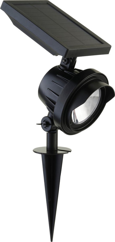 Luxform - Texas - hybride solaire intelligent - spot à pointes - noir - 100 lumens - alimenté par l'énergie solaire