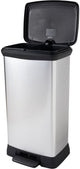 Curver Curver Decobin Duo pédale Bucket 23L + 23L Silver Metallic