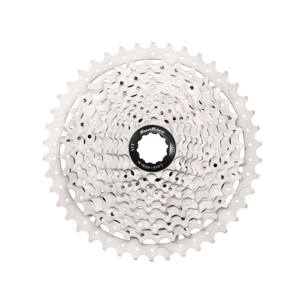 Cassette SunRace 10V 11-42 CSMS3 argent métallique