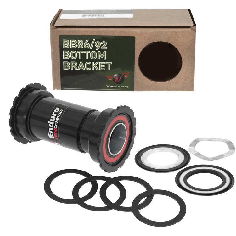 Roues de fabrication roues MFG Bottomet Bracket PressFit BB86 92 SRAM ZERO Céramique Black