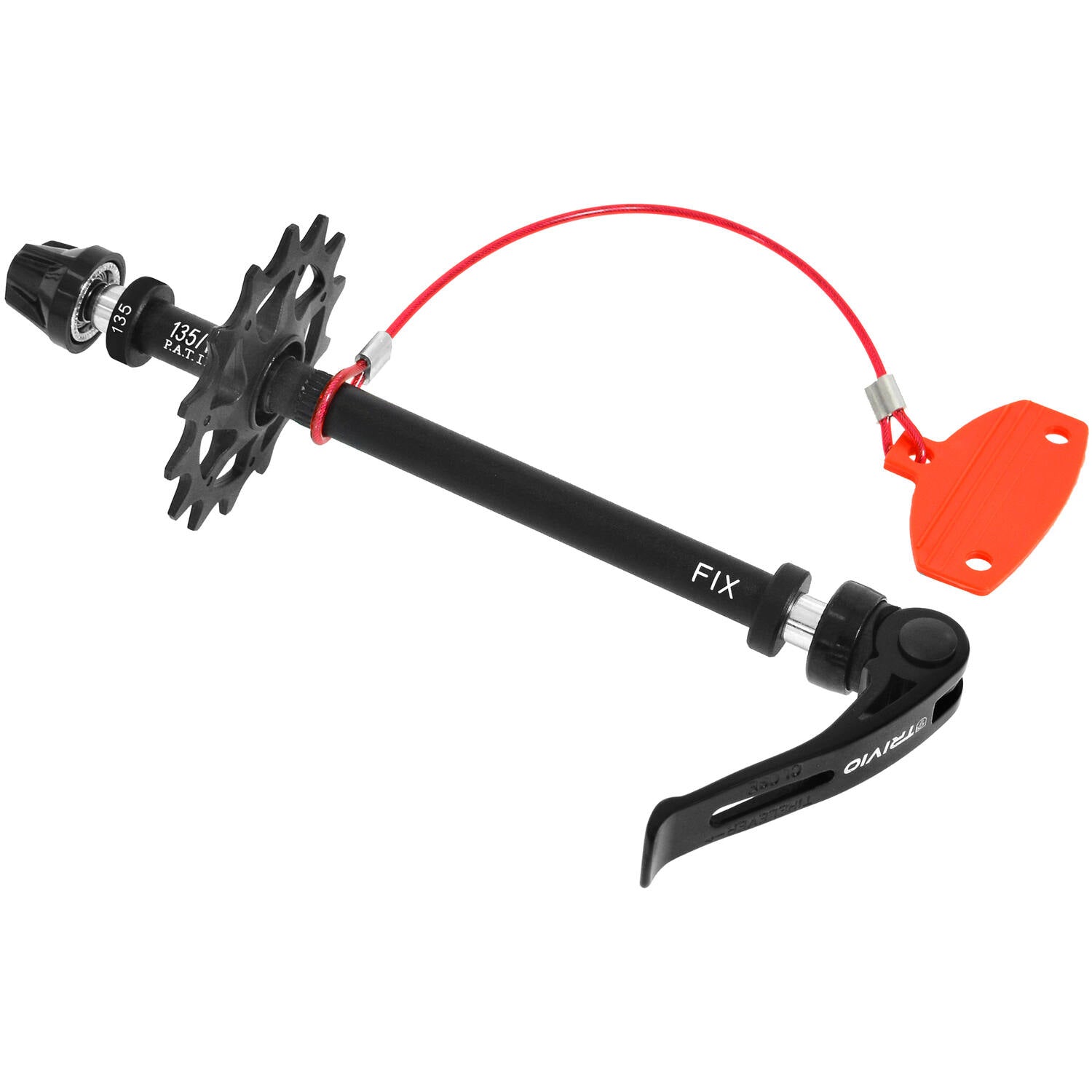 Trivio - outils de vélo transport fix roue arrière 135mm avec patin de disque